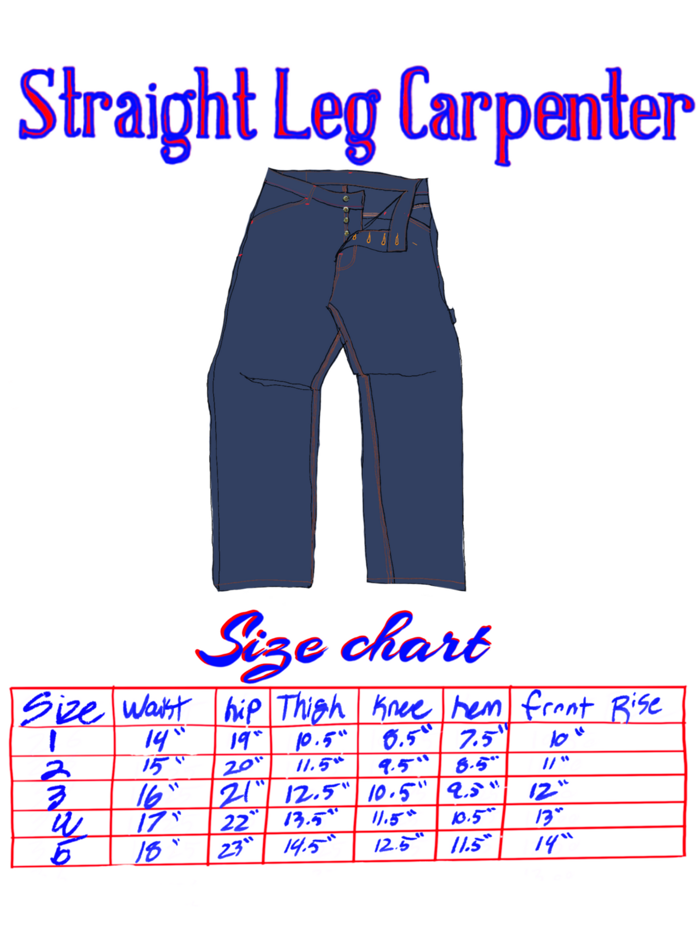 Broken Twill Daeker Dungaree Carpenter Jeans