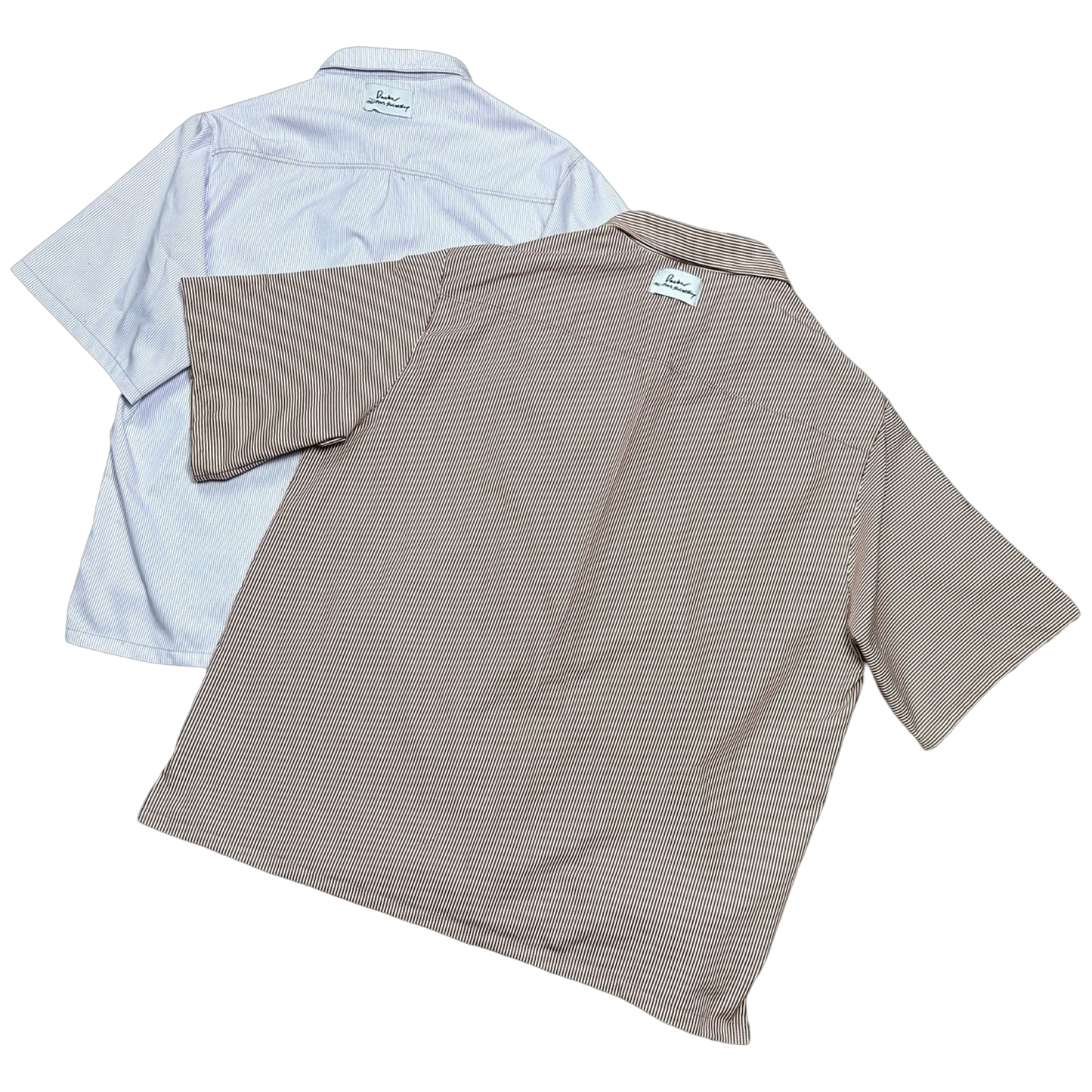 Pleated Button-up Shirt