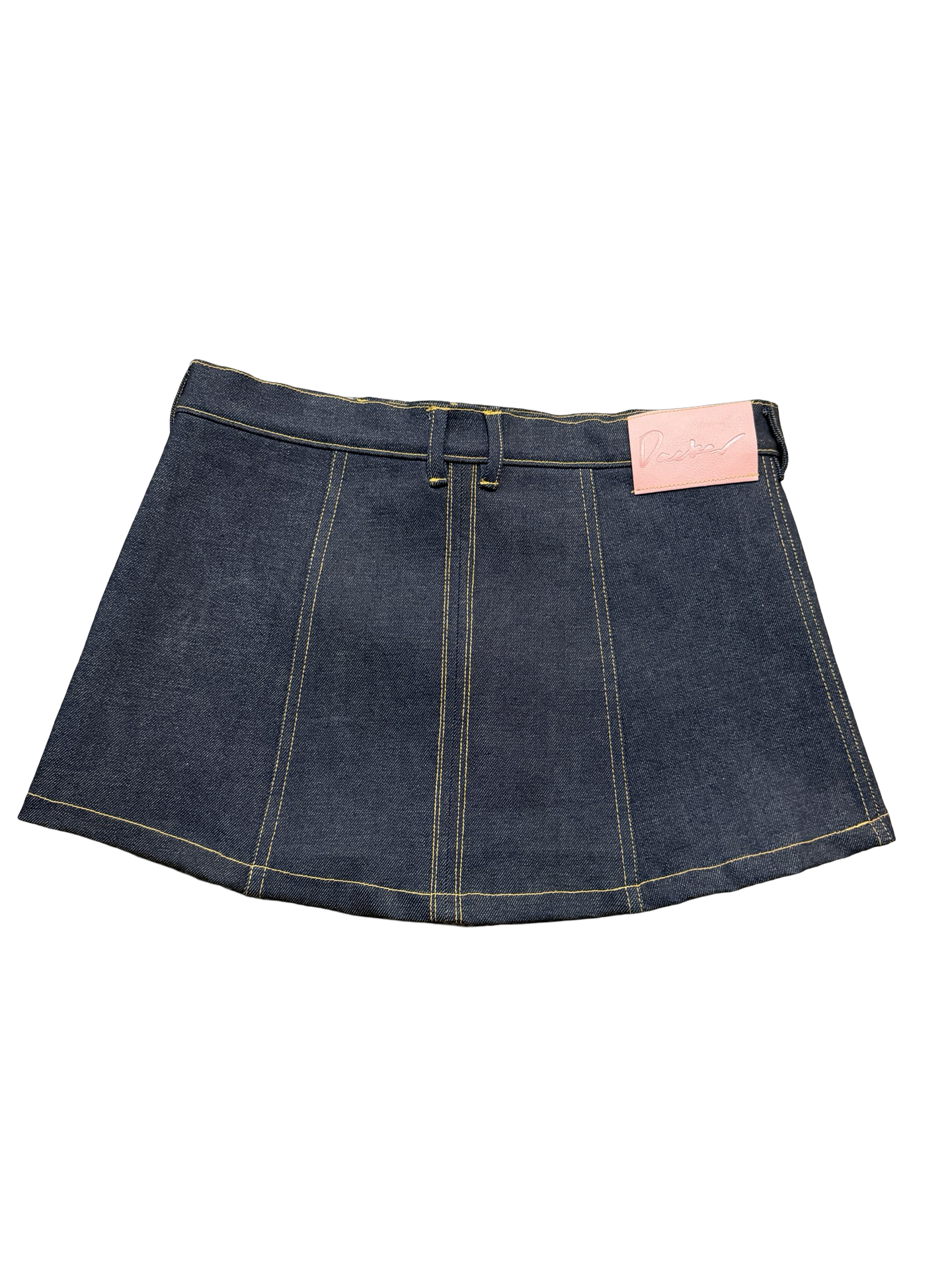 Selvedge Felled miniskirt 32x13”