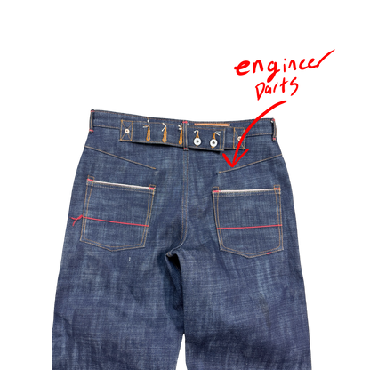 18 OZ SELVEDGE ENGINEER JEANS OVERSTOCK