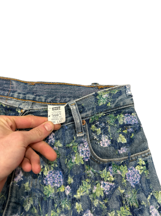 Levi’s 550 Floral Patchwork Jeans 30x32