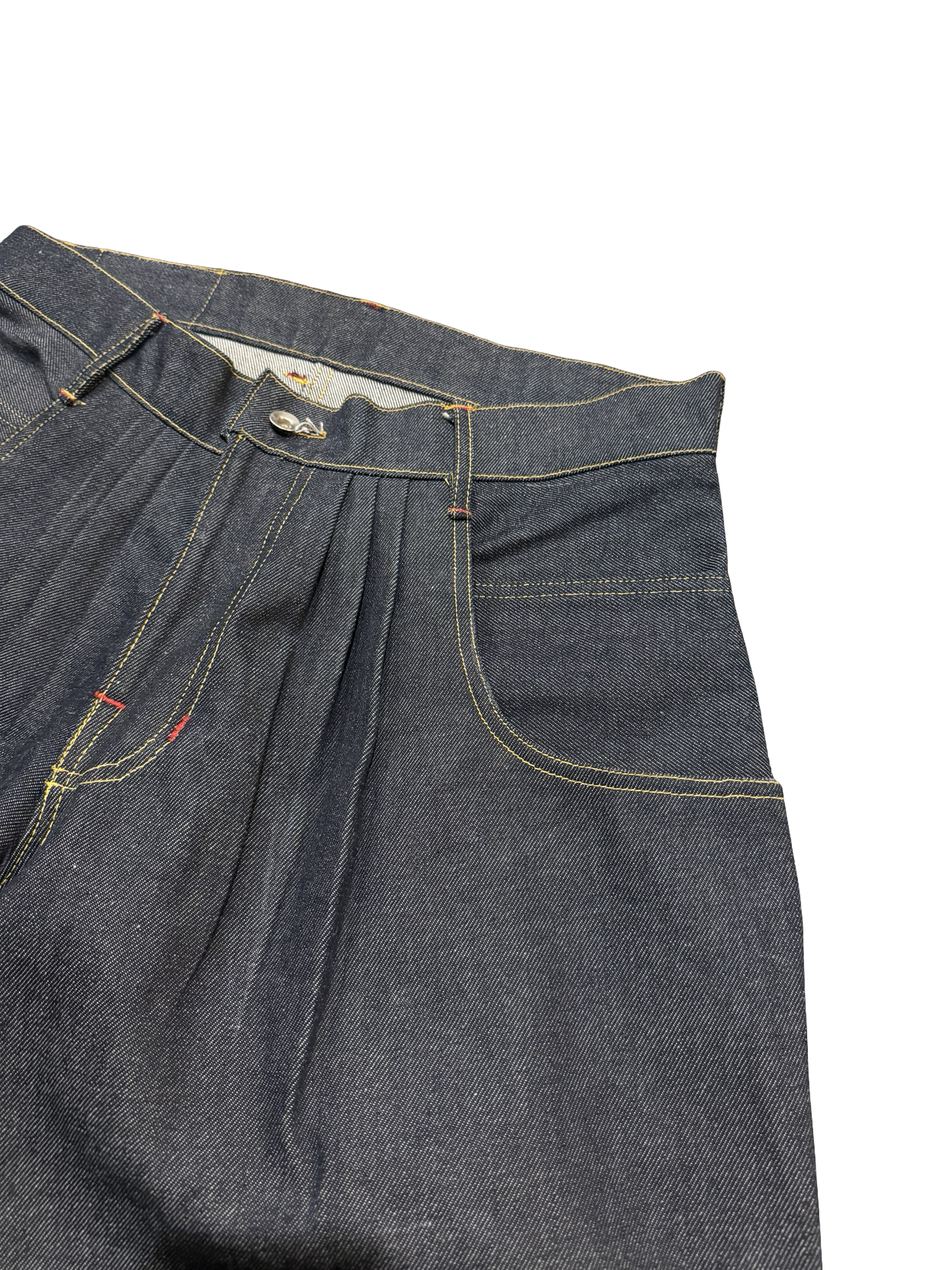 90220 Pleated Japanese Denim 34x32