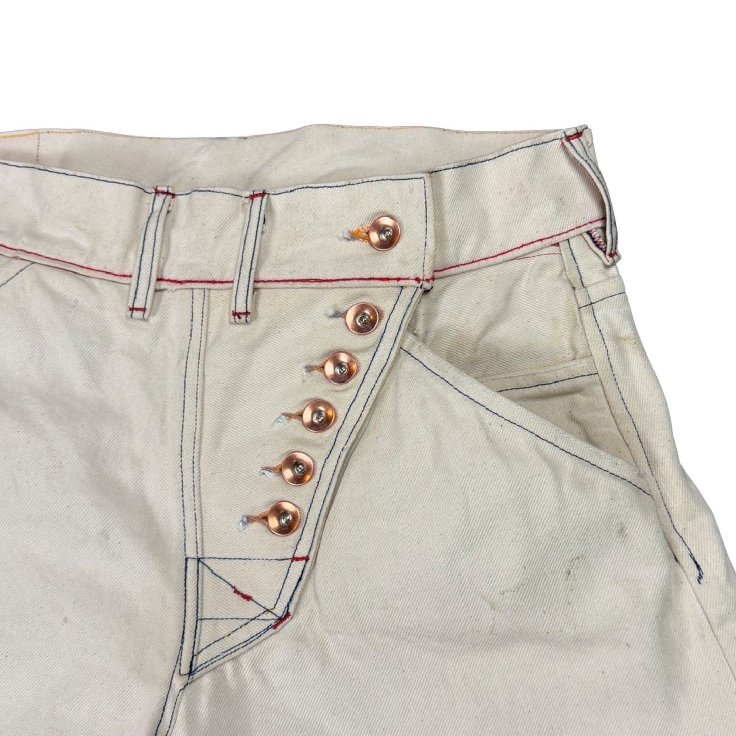 Fireman Jeans 15 Oz White Cone Denim