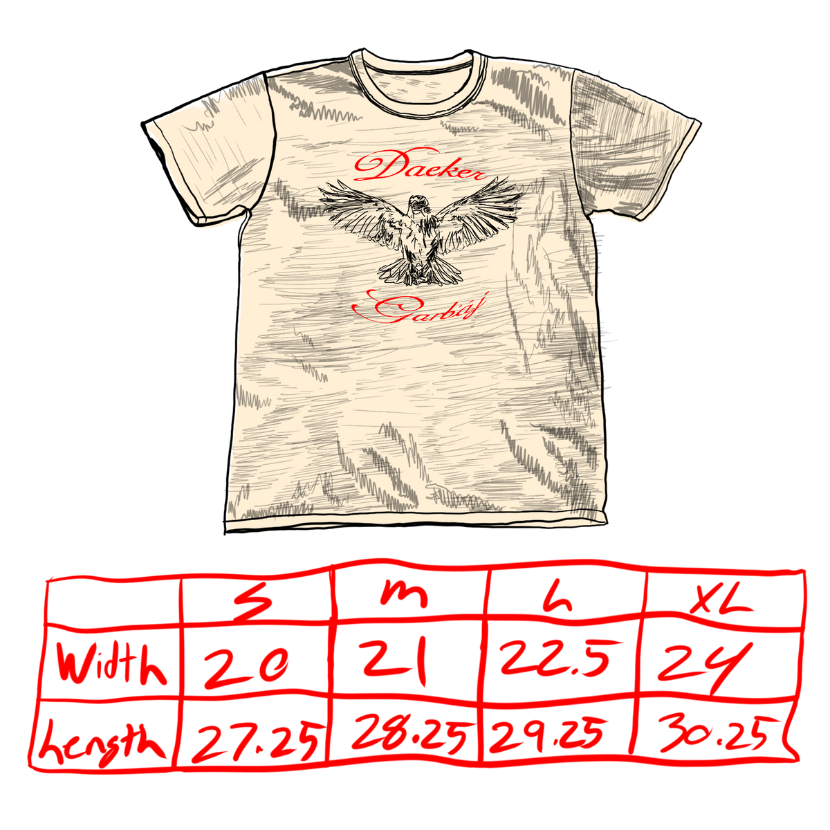 Canary Slub 4.5oz T – DAEKER x GARBAJ