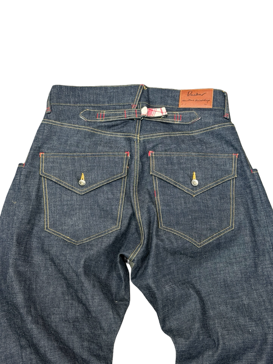 Baggy Selvedge Pleat Jeans 34”