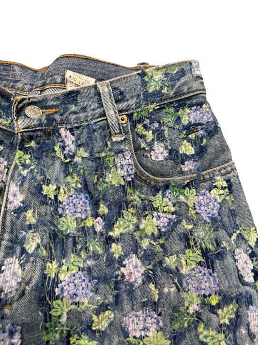 Levi’s 550 Floral Patchwork Jeans 30x32