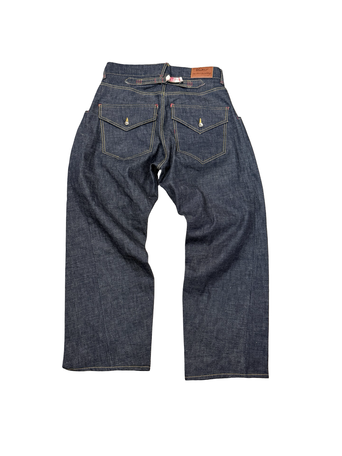 Baggy Selvedge Pleat Jeans 34”