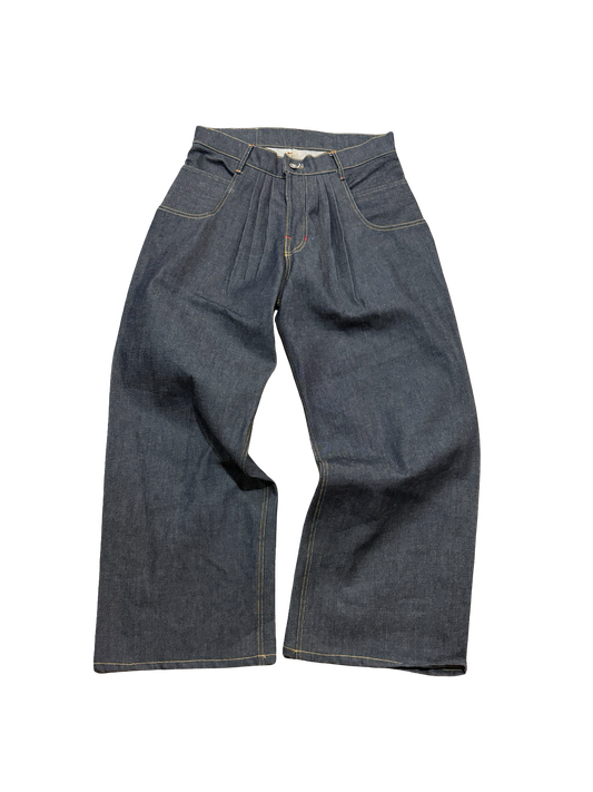 90220 Pleated Japanese Denim 34x32