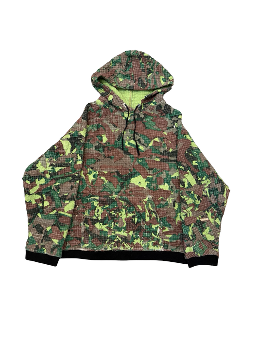 Patchwork Hoodie M “forest green”