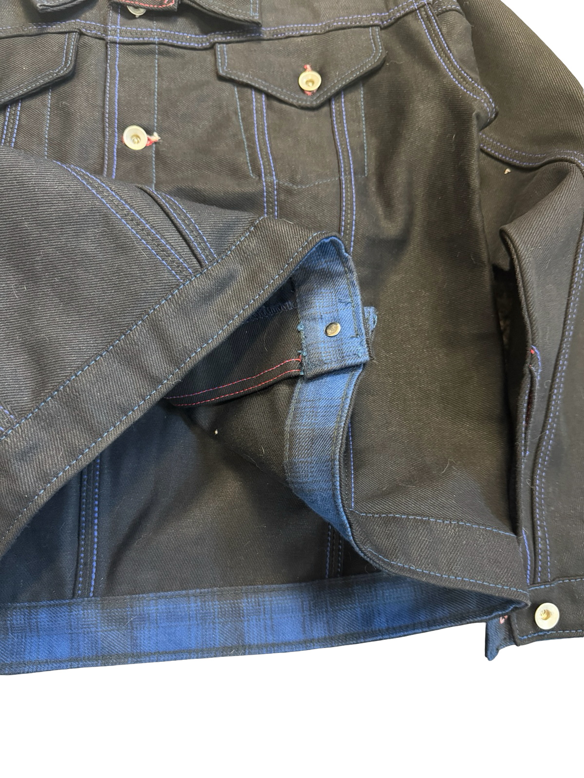 TYPE 3 TRUCKER BLACK DENIM JACKET SAMPLE (40)