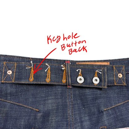 18 OZ SELVEDGE ENGINEER JEANS OVERSTOCK