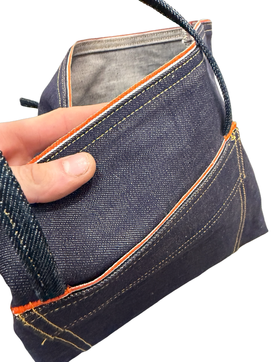 Daeker Denim Tote Bag 13”x11”