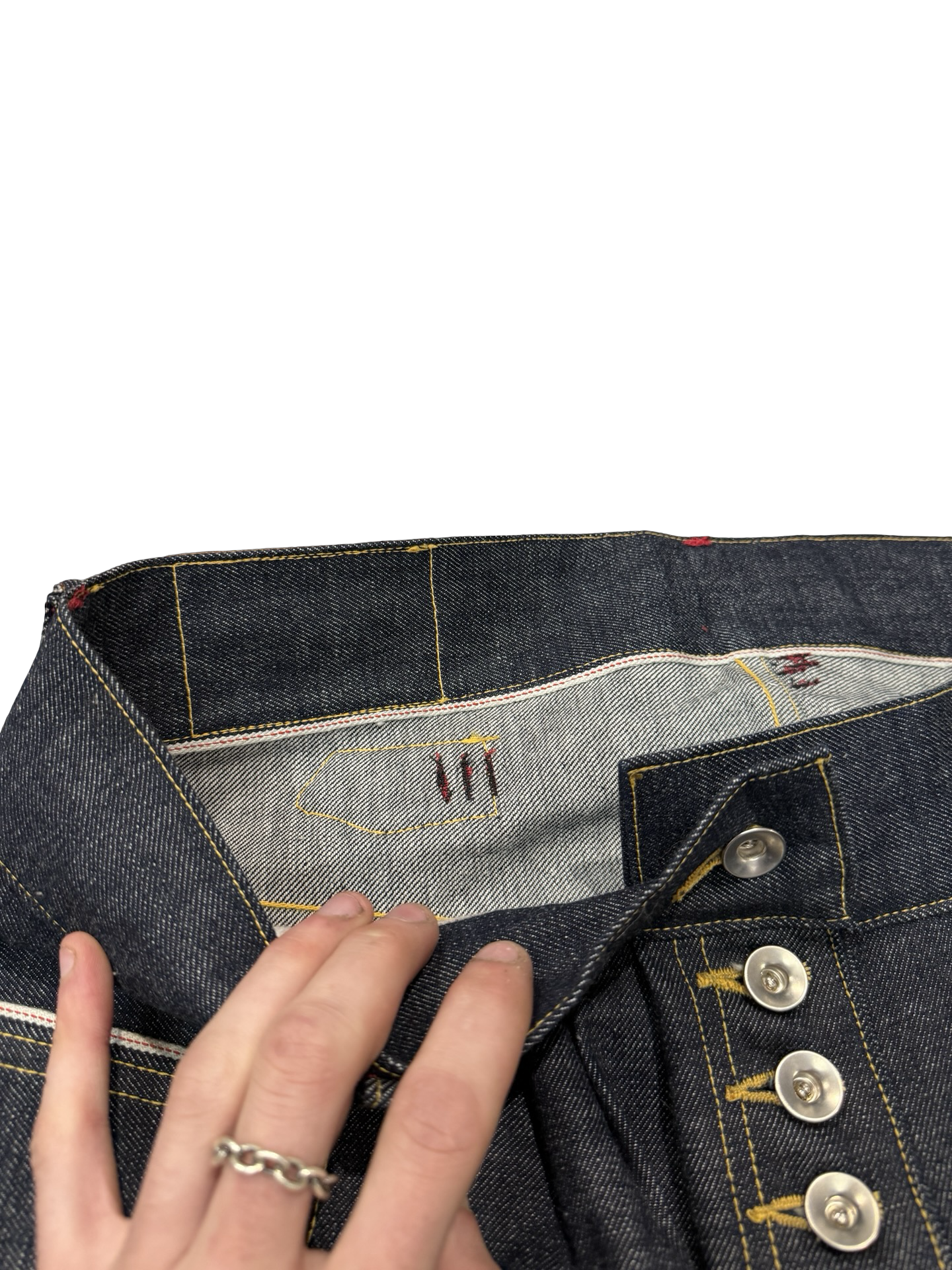 Baggy Selvedge Pleat Jeans 34”