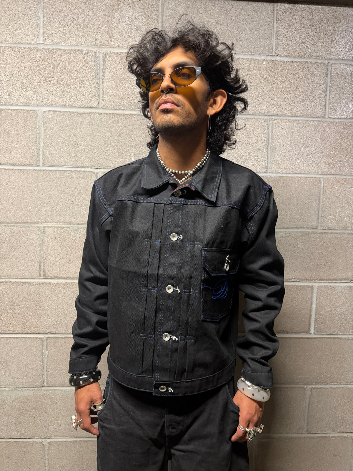 TYPE 1 BLACK DENIM JACKET SAMPLE (40)
