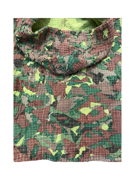 Patchwork Hoodie M “forest green”