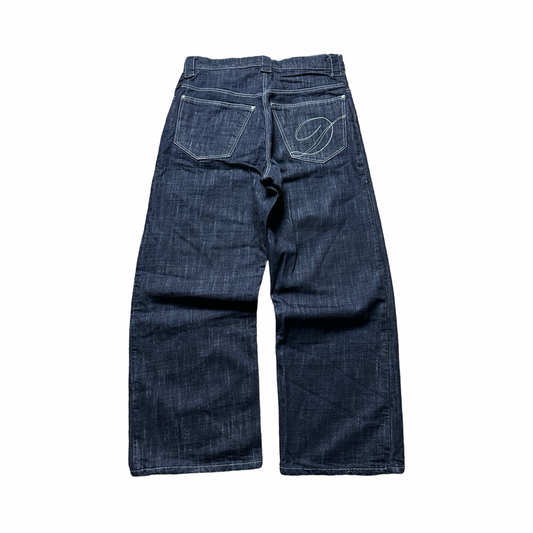 Cut and Sew DC501 BAGGY Denim Jeans 11.5 Oz Barakuda Blu 32x28