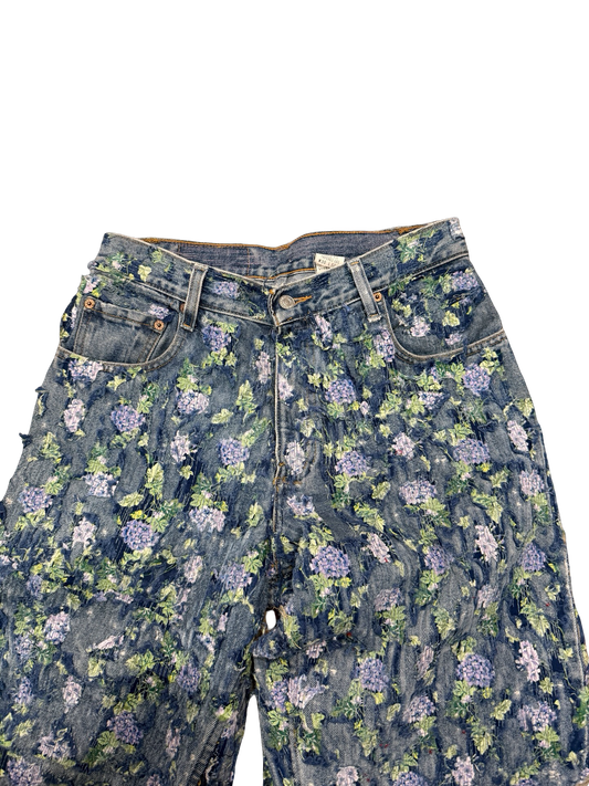 Levi’s 550 Floral Patchwork Jeans 30x32