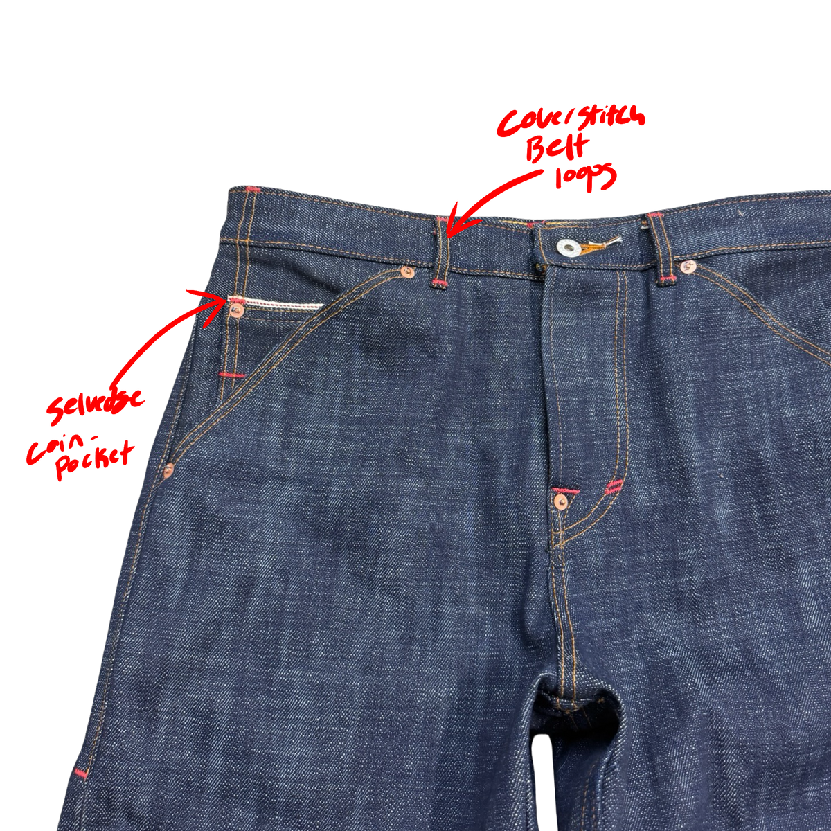 Slub Engineer Jeans (18 oz selvedge)