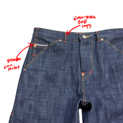 18 OZ SELVEDGE ENGINEER JEANS OVERSTOCK