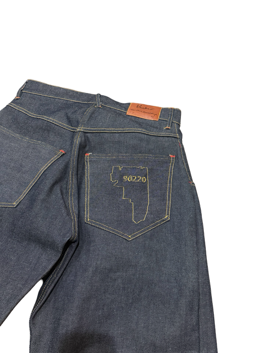 90220 Pleated Japanese Denim 34x32