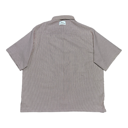 Pleated Button-up Shirt