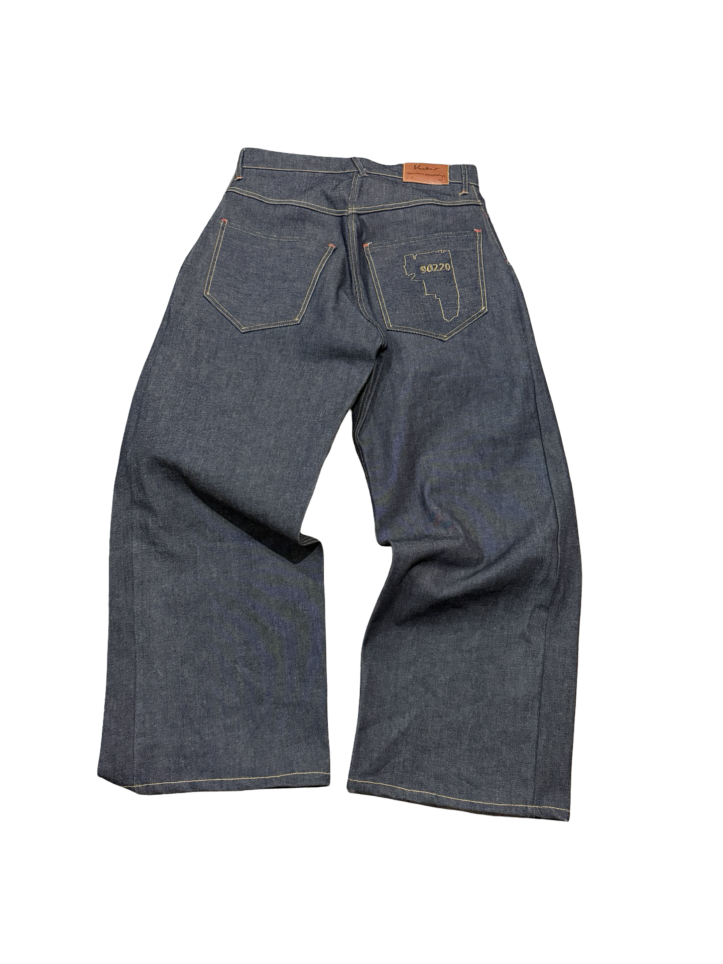 90220 Pleated Japanese Denim 34x32