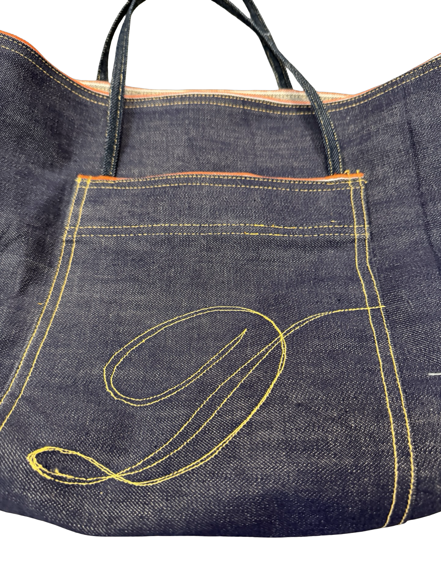 Daeker Denim Tote Bag 13”x11”