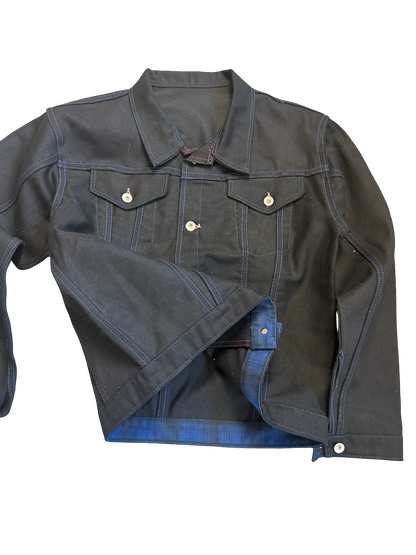 TYPE 3 TRUCKER BLACK DENIM JACKET SAMPLE (40)