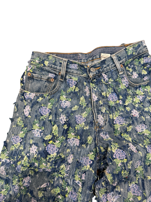 Levi’s 550 Floral Patchwork Jeans 30x32