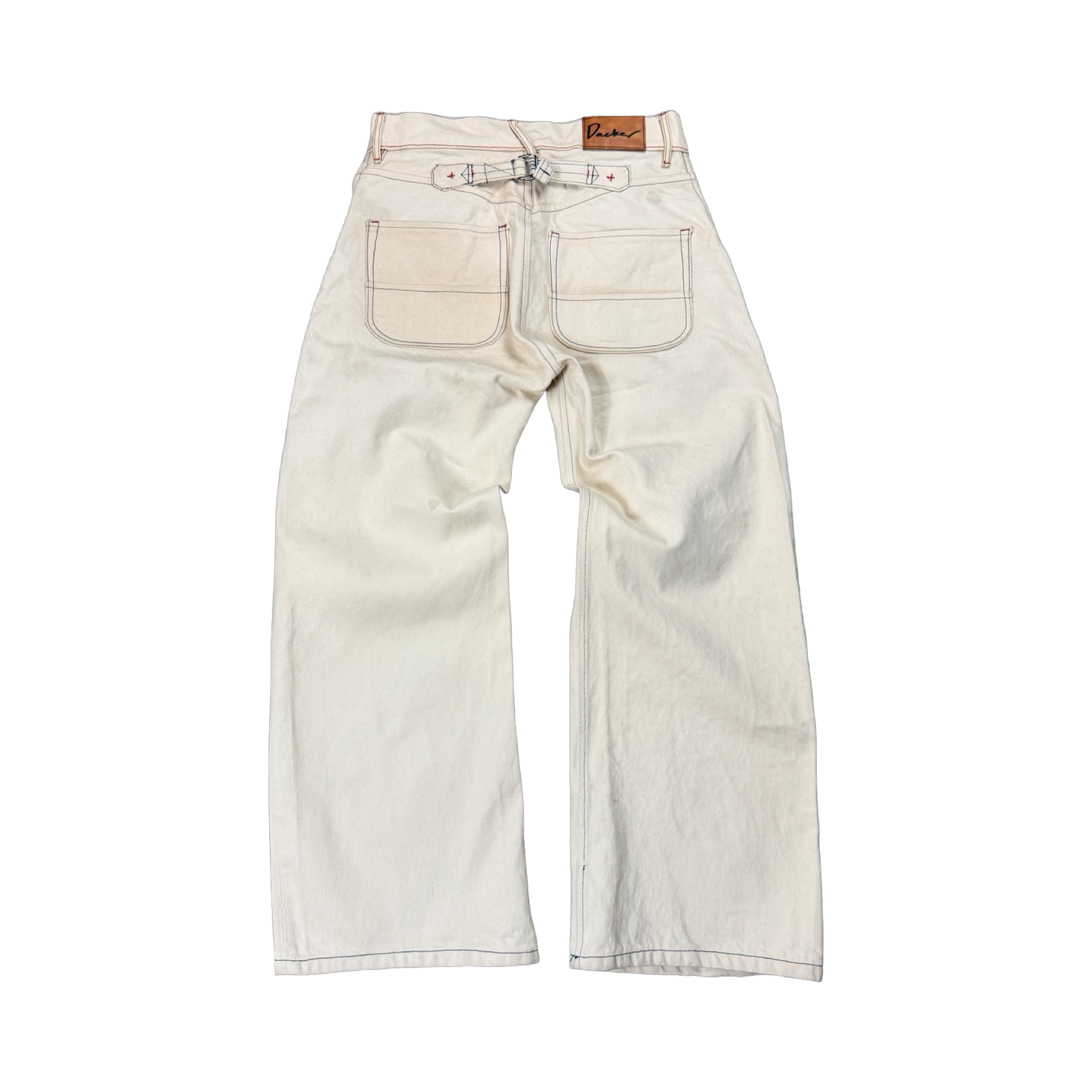 Staple Jeans 15oz White Raw Denim | Handmade in Denver | Daeker