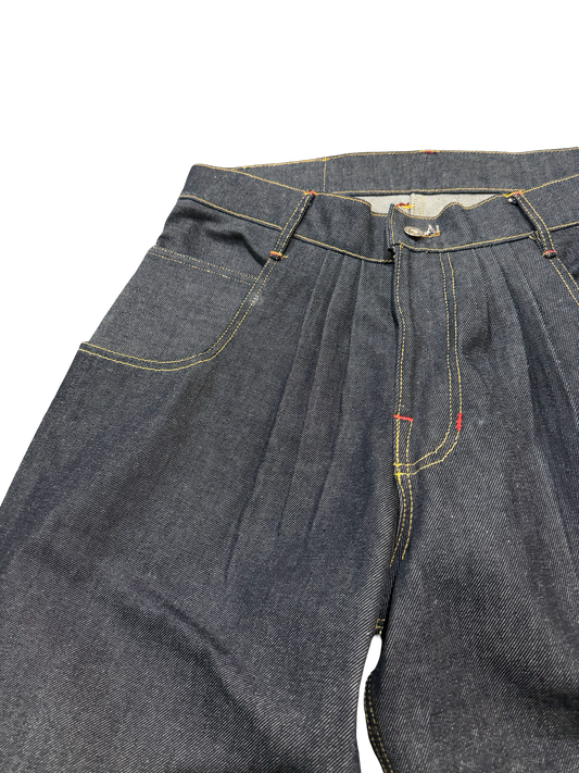 90220 Pleated Japanese Denim 34x32