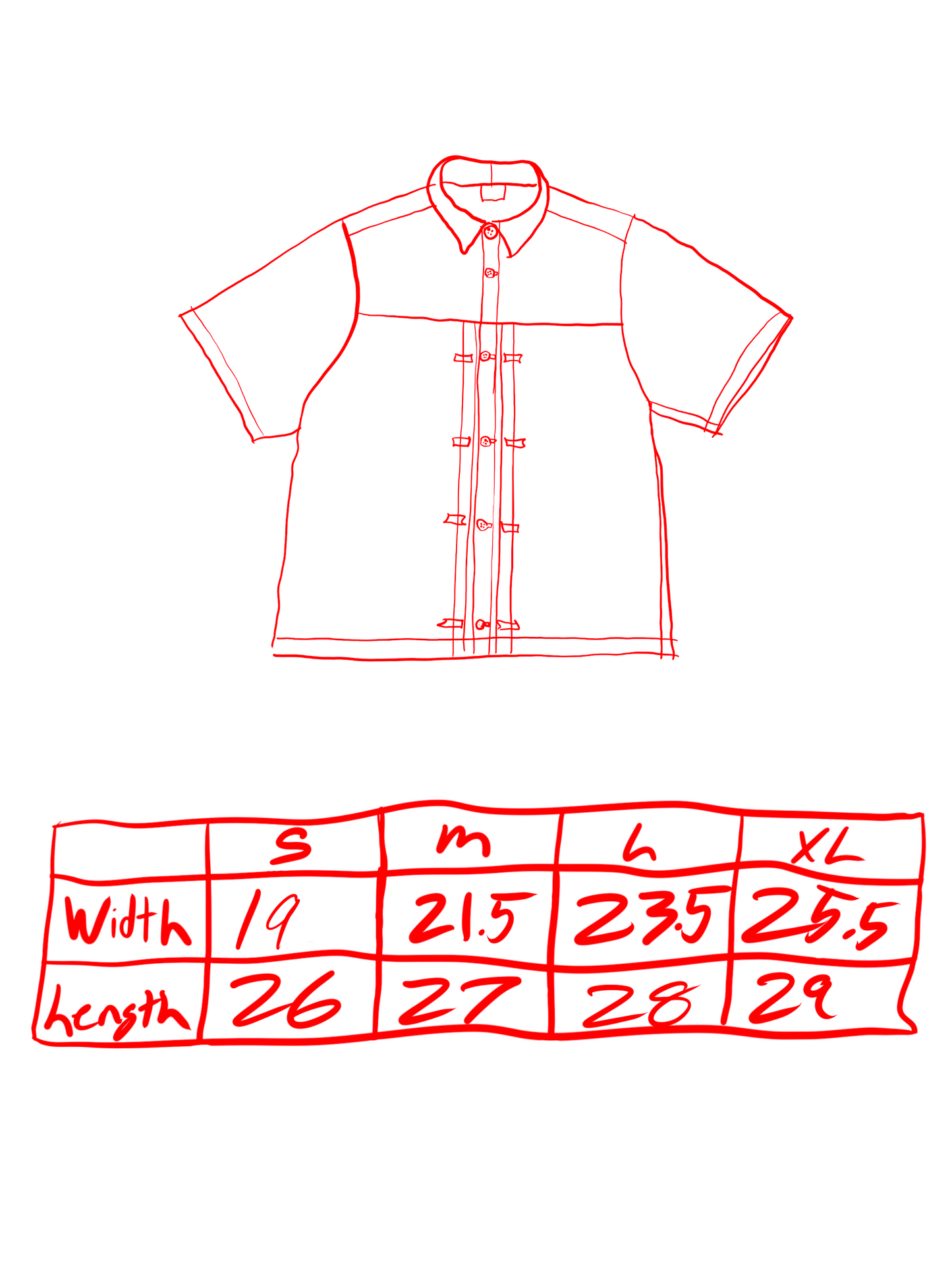 Pleated Button-up Shirt