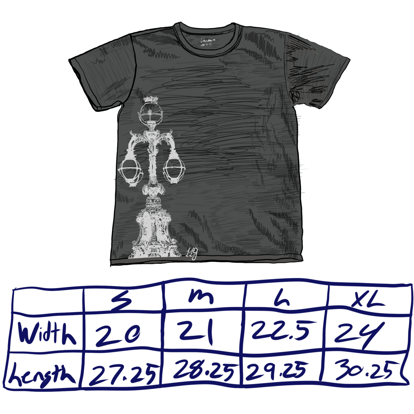 Emperors Lamp 4 Oz Slub Tee - Black (G&J X Daeker)