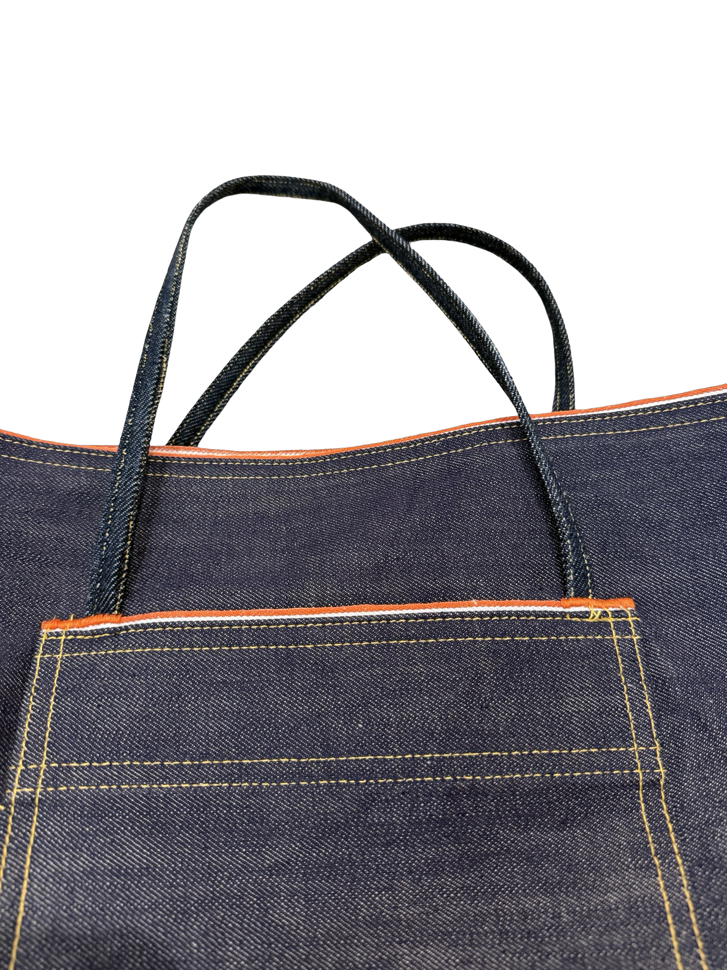 Daeker Denim Tote Bag 13”x11”