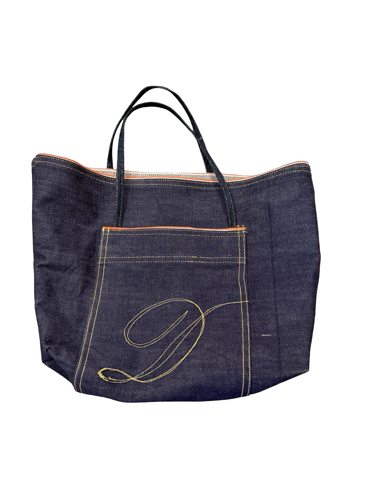 Daeker Denim Tote Bag 13”x11”