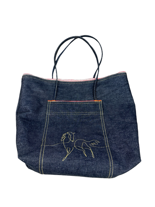 (Horse) Selvedge Denim Tote