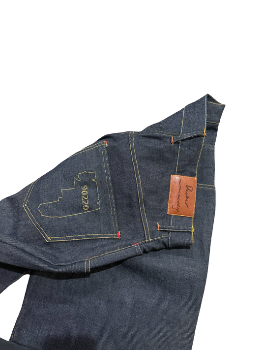 90220 Pleated Japanese Denim 34x32