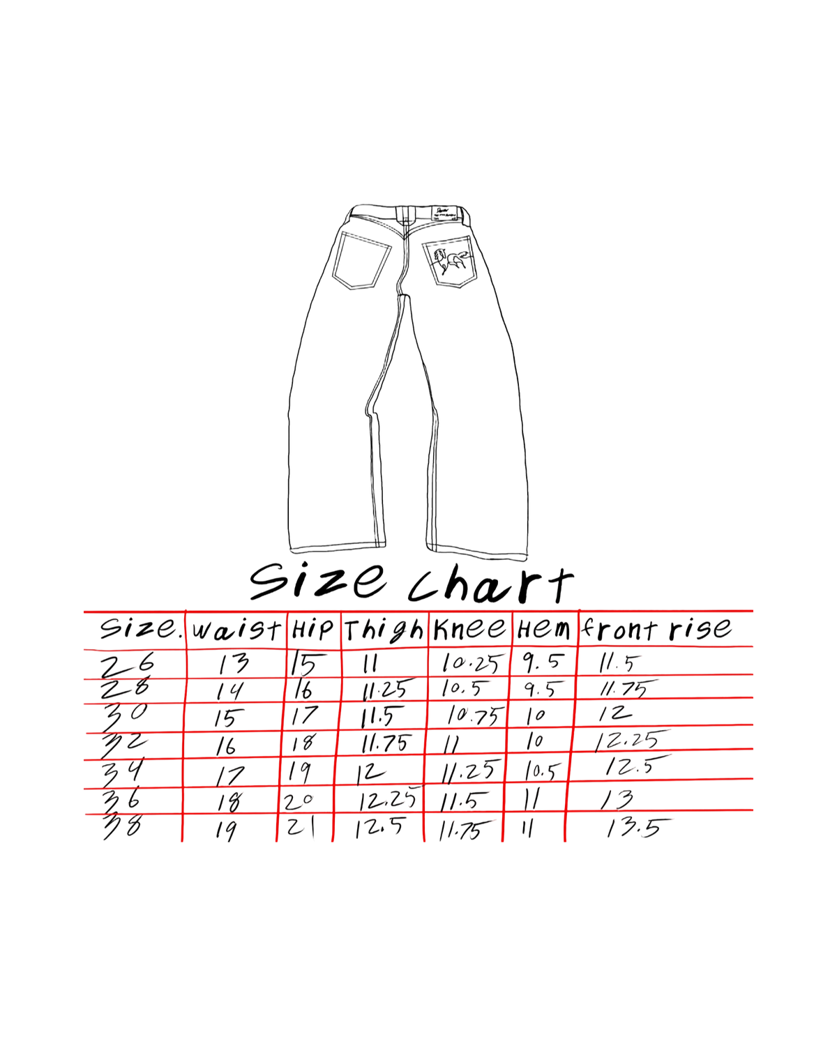 Baggy Western Jeans