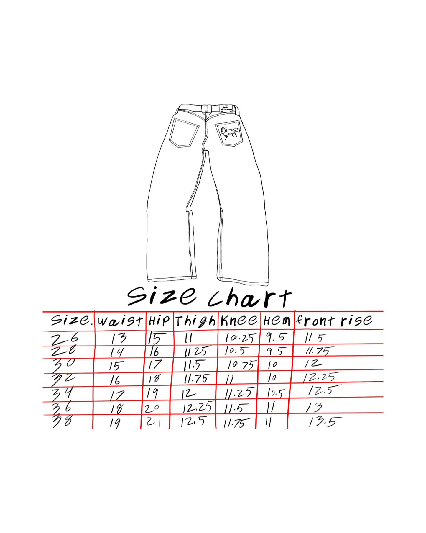 Baggy Western Jeans