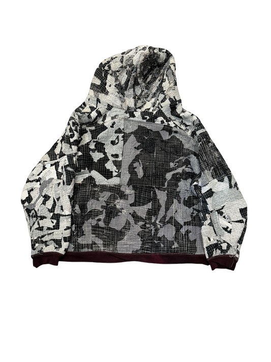 Patchwork Zip Hoodie M