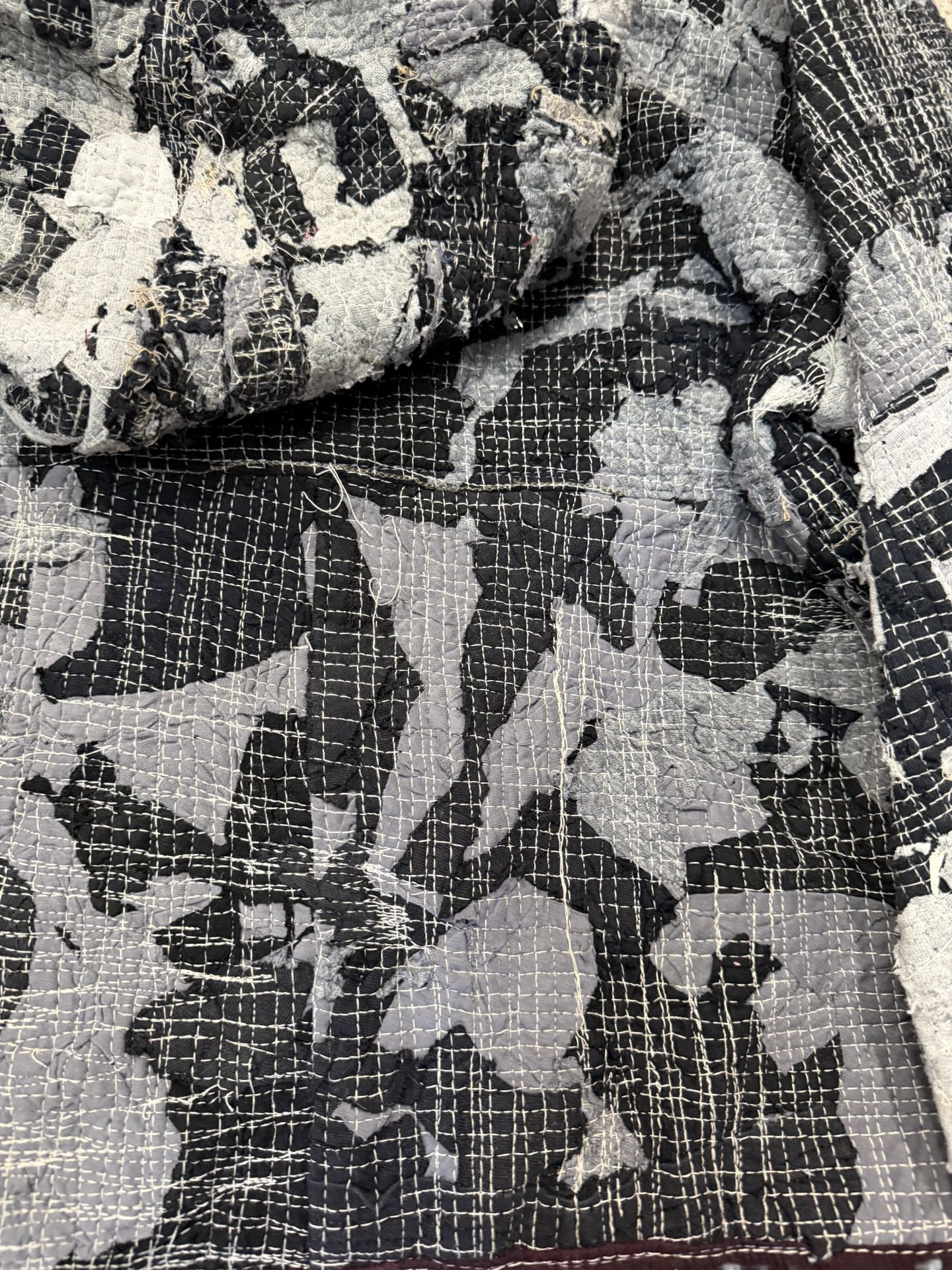 Patchwork Zip Hoodie M