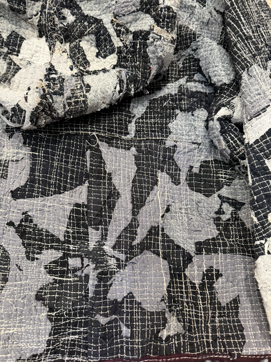 Patchwork Zip Hoodie M