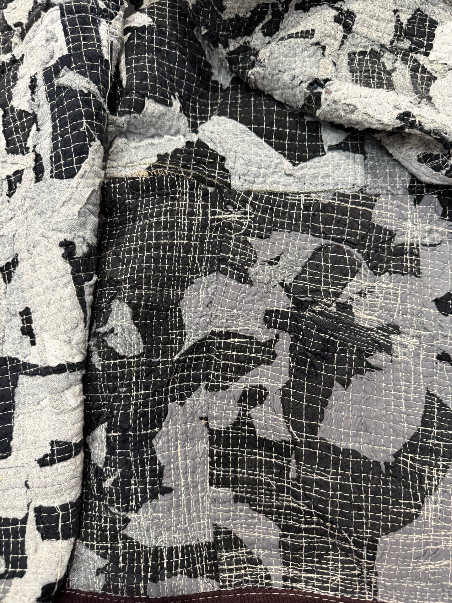 Patchwork Zip Hoodie M