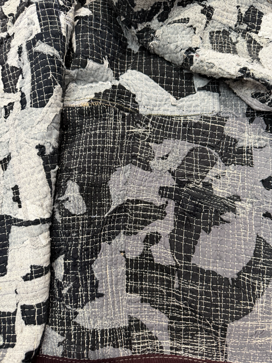 Patchwork Zip Hoodie M