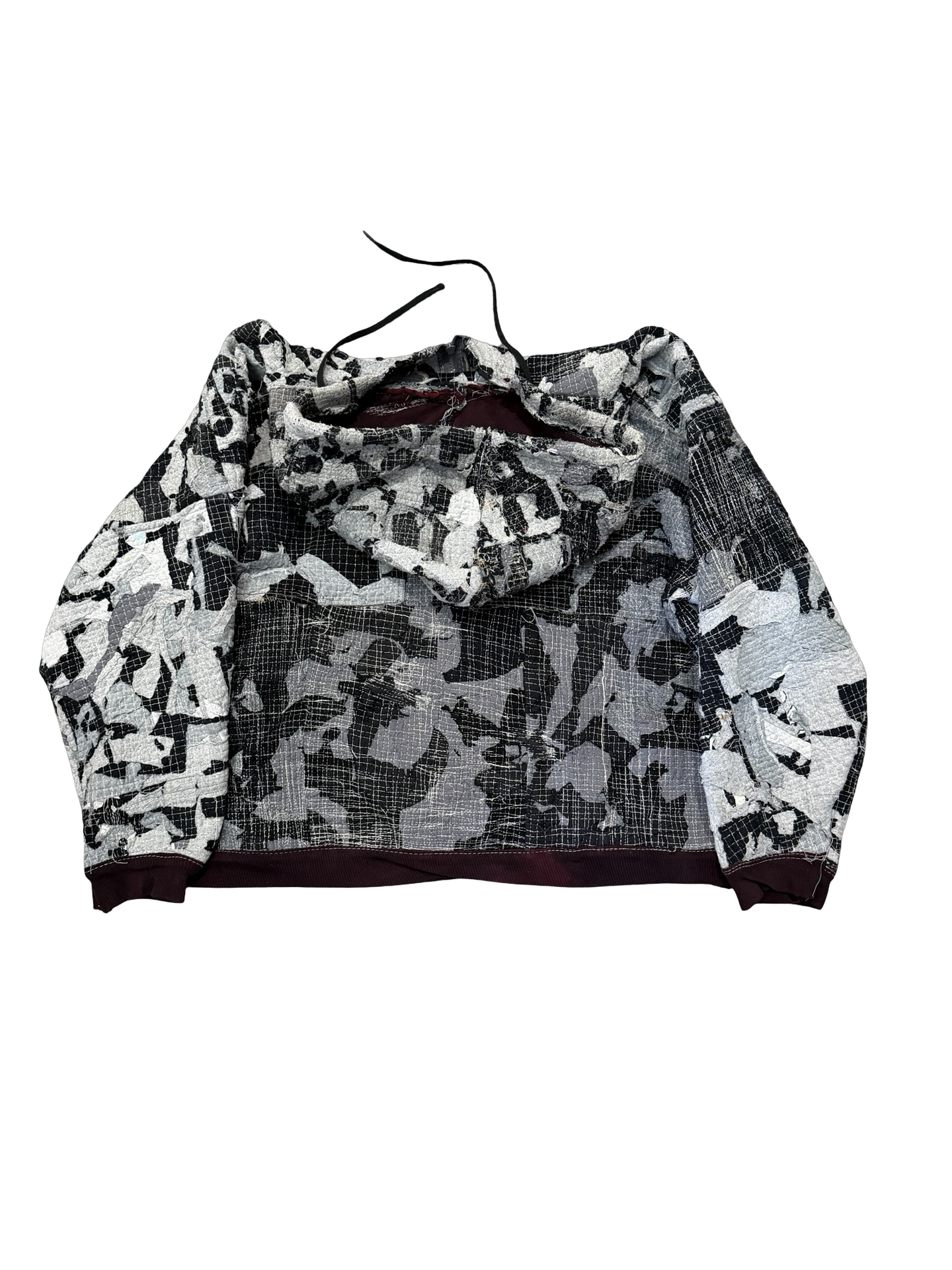 Patchwork Zip Hoodie M