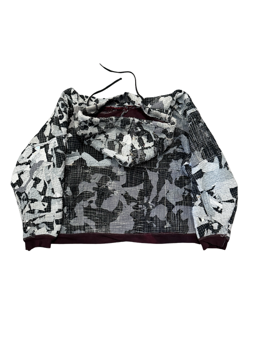 Patchwork Zip Hoodie M