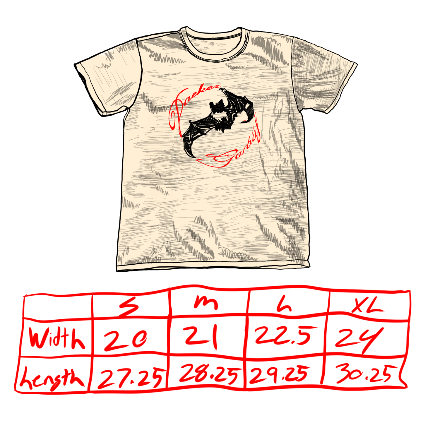 Chiroptera Slub Tee – DAEKER x Garbäj