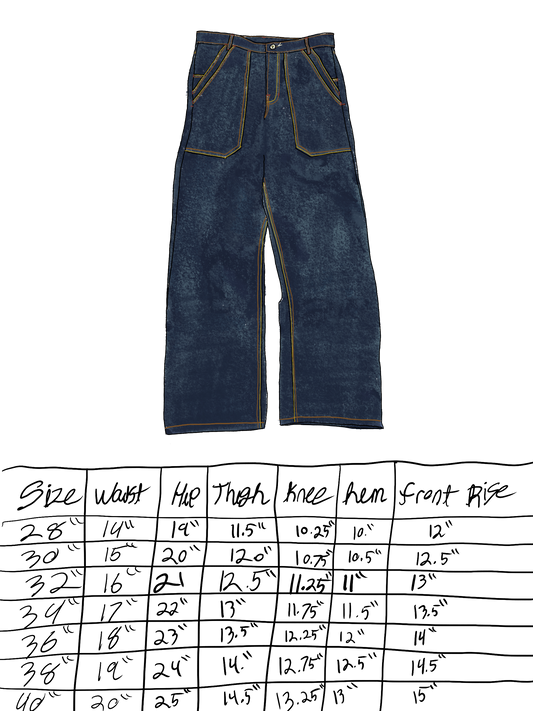 Double Pocket Fatigue Jeans