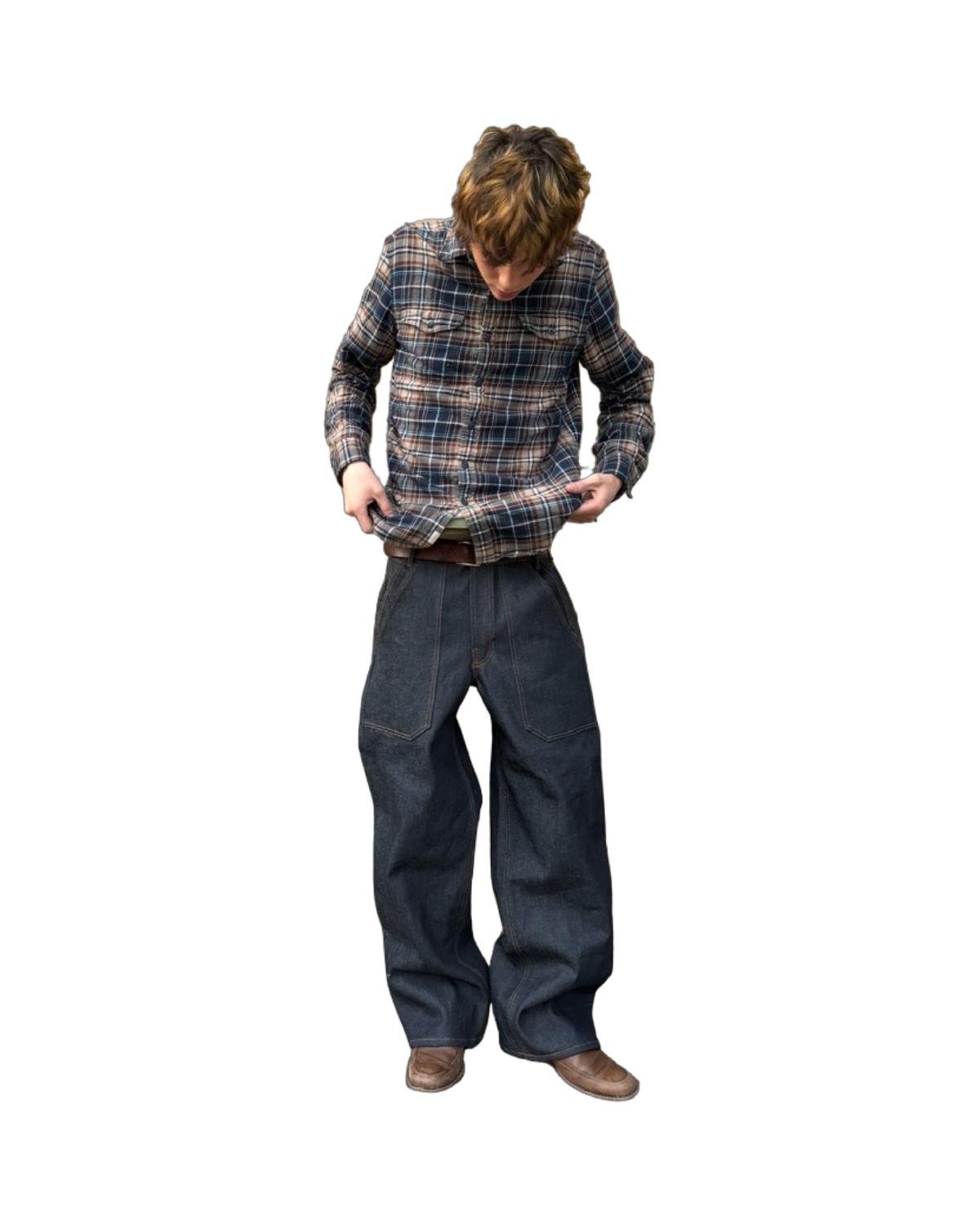 Double Pocket Fatigue Jeans