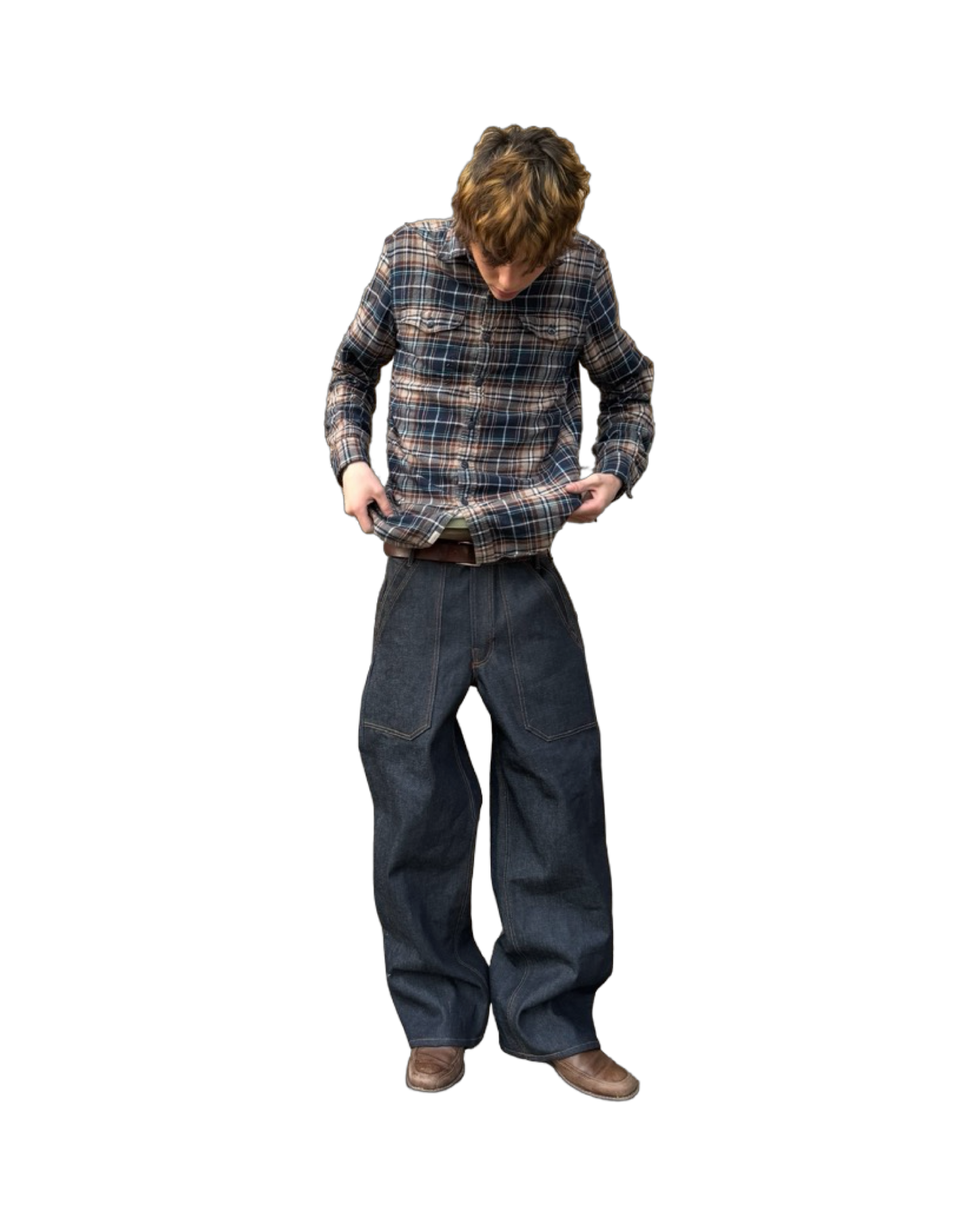 Double Pocket Fatigue Jeans